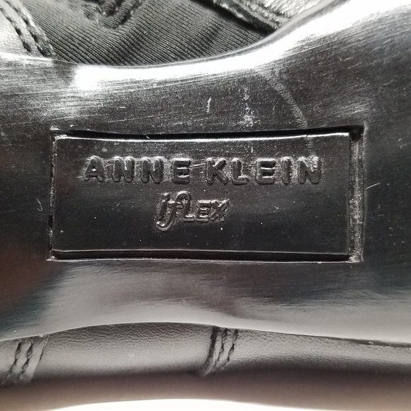 Anne Klein iFlex AKSTOKE Black Leather High Heel Booties - Picture 15 of 16